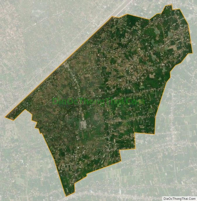 Bản đồ vệ tinh xã Bình Phục Nhứt, huyện Chợ Gạo