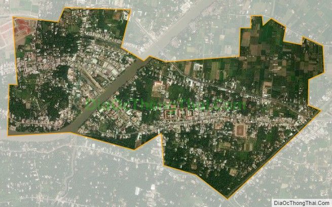Bản đồ vệ tinh Thị trấn Chợ Gạo, huyện Chợ Gạo
