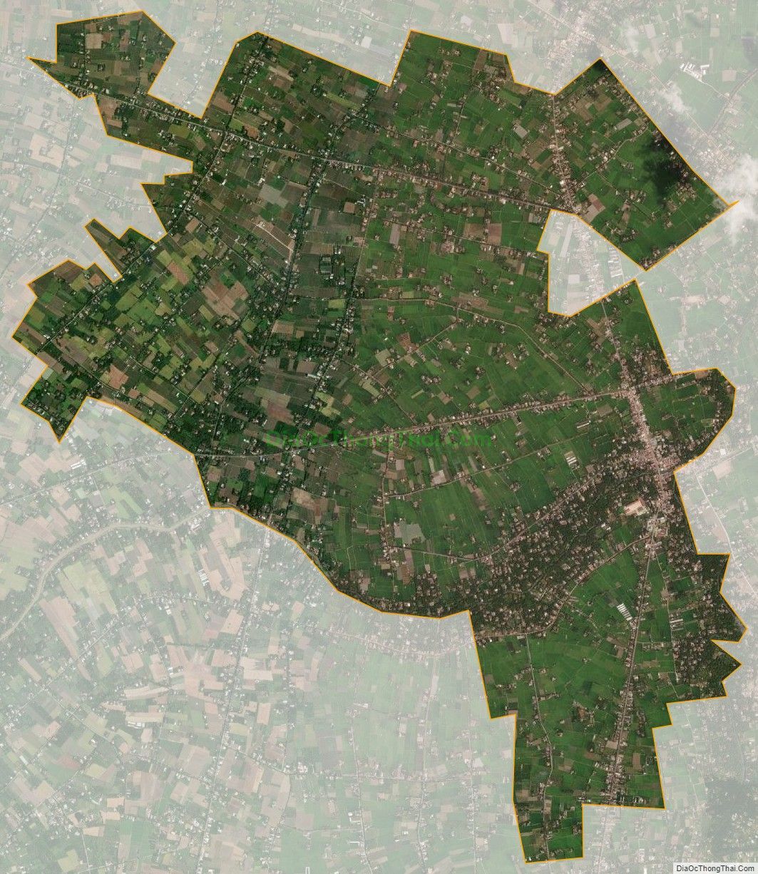 Bản đồ vệ tinh xã Đăng Hưng Phước, huyện Chợ Gạo