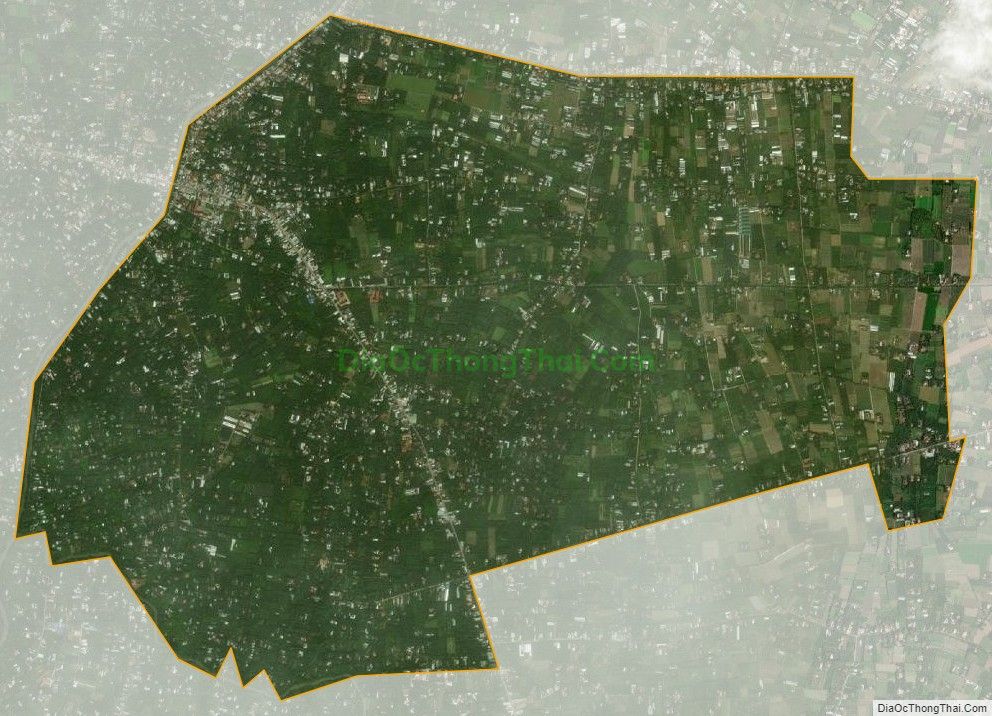 Bản đồ vệ tinh xã Lương Hòa Lạc, huyện Chợ Gạo
