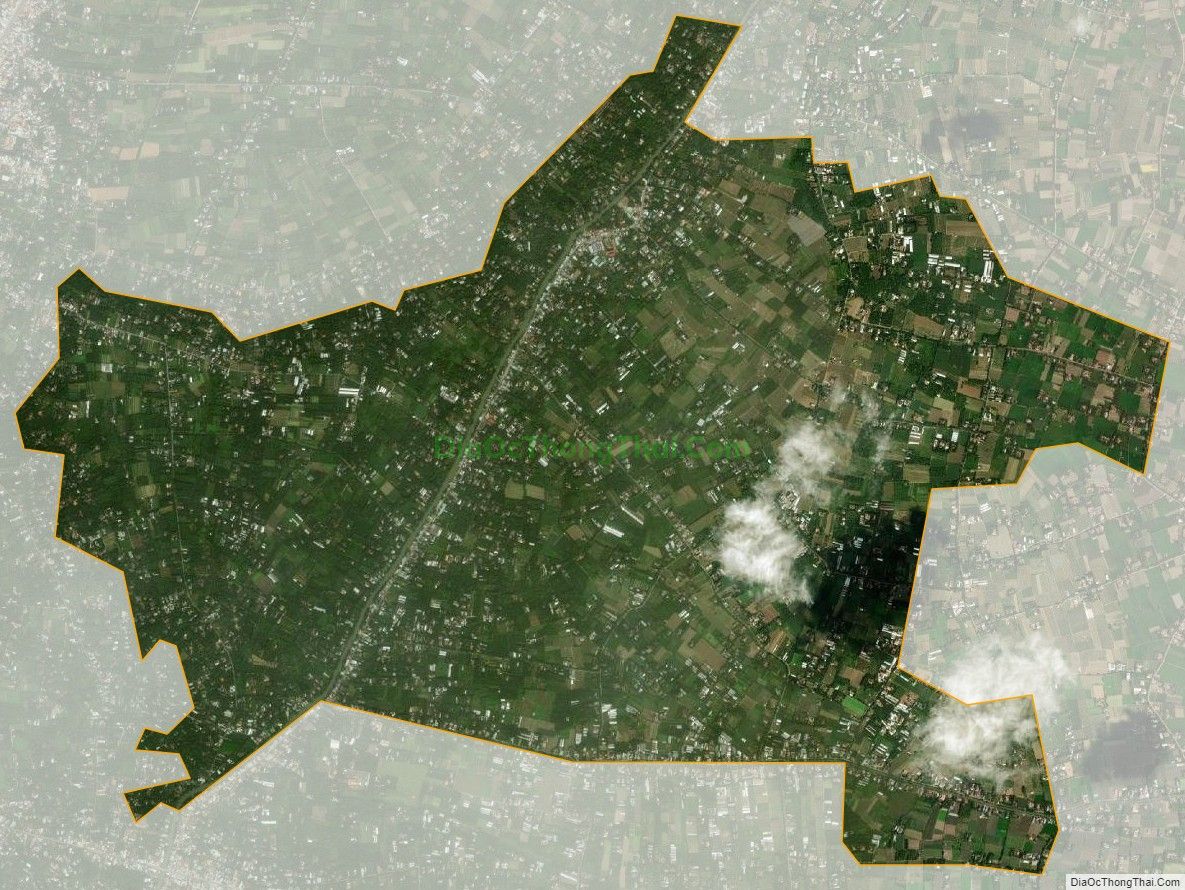 Bản đồ vệ tinh xã Phú Kiết, huyện Chợ Gạo