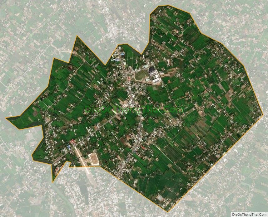 Bản đồ vệ tinh xã Long Hưng, thị xã Gò Công