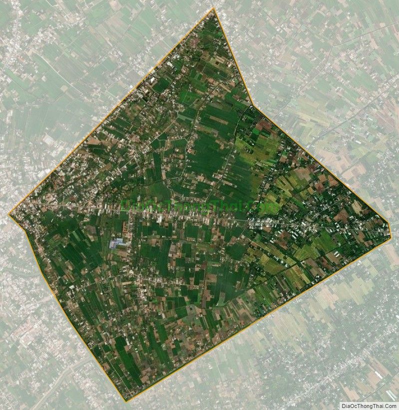 Bản đồ vệ tinh xã Long Thuận, thị xã Gò Công