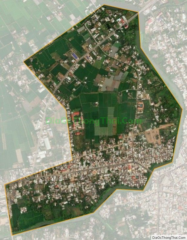 Bản đồ vệ tinh Phường 4, thị xã Gò Công