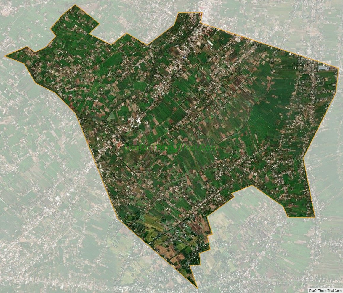 Bản đồ vệ tinh xã Tân Đông, huyện Gò Công Đông
