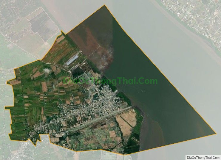 Bản đồ vệ tinh Thị trấn Vàm Láng, huyện Gò Công Đông