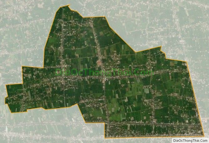 Bản đồ vệ tinh xã Bình Nhì, huyện Gò Công Tây