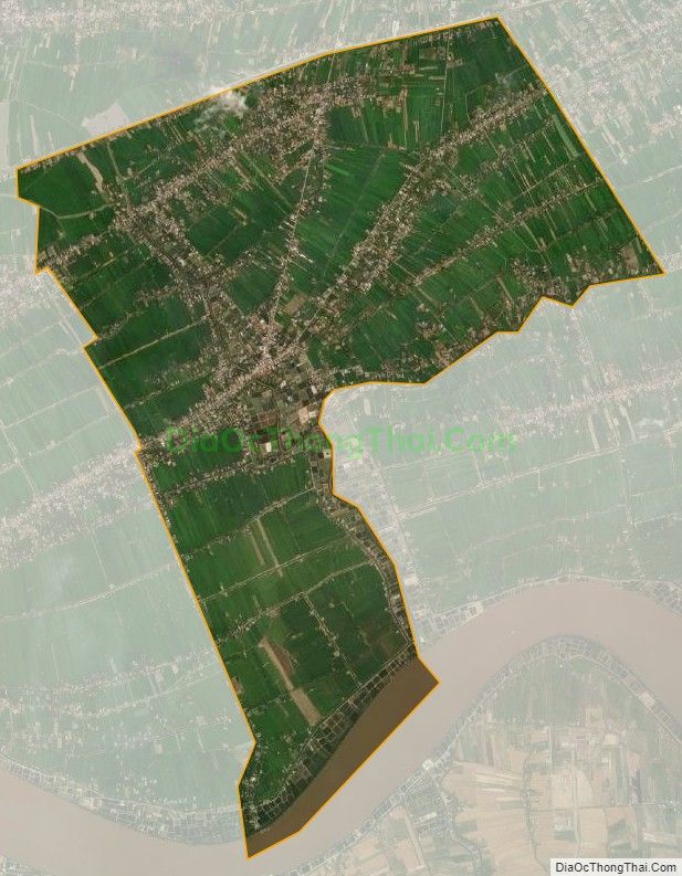 Bản đồ vệ tinh xã Bình Tân, huyện Gò Công Tây