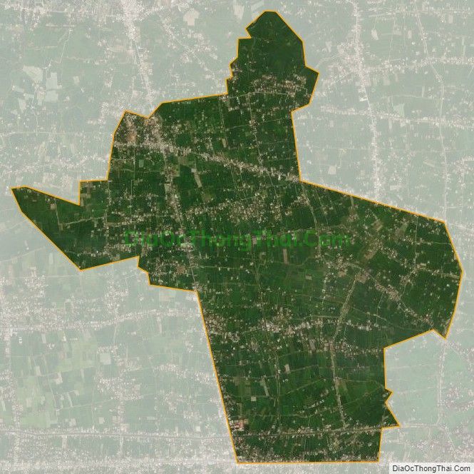Bản đồ vệ tinh xã Đồng Thạnh, huyện Gò Công Tây