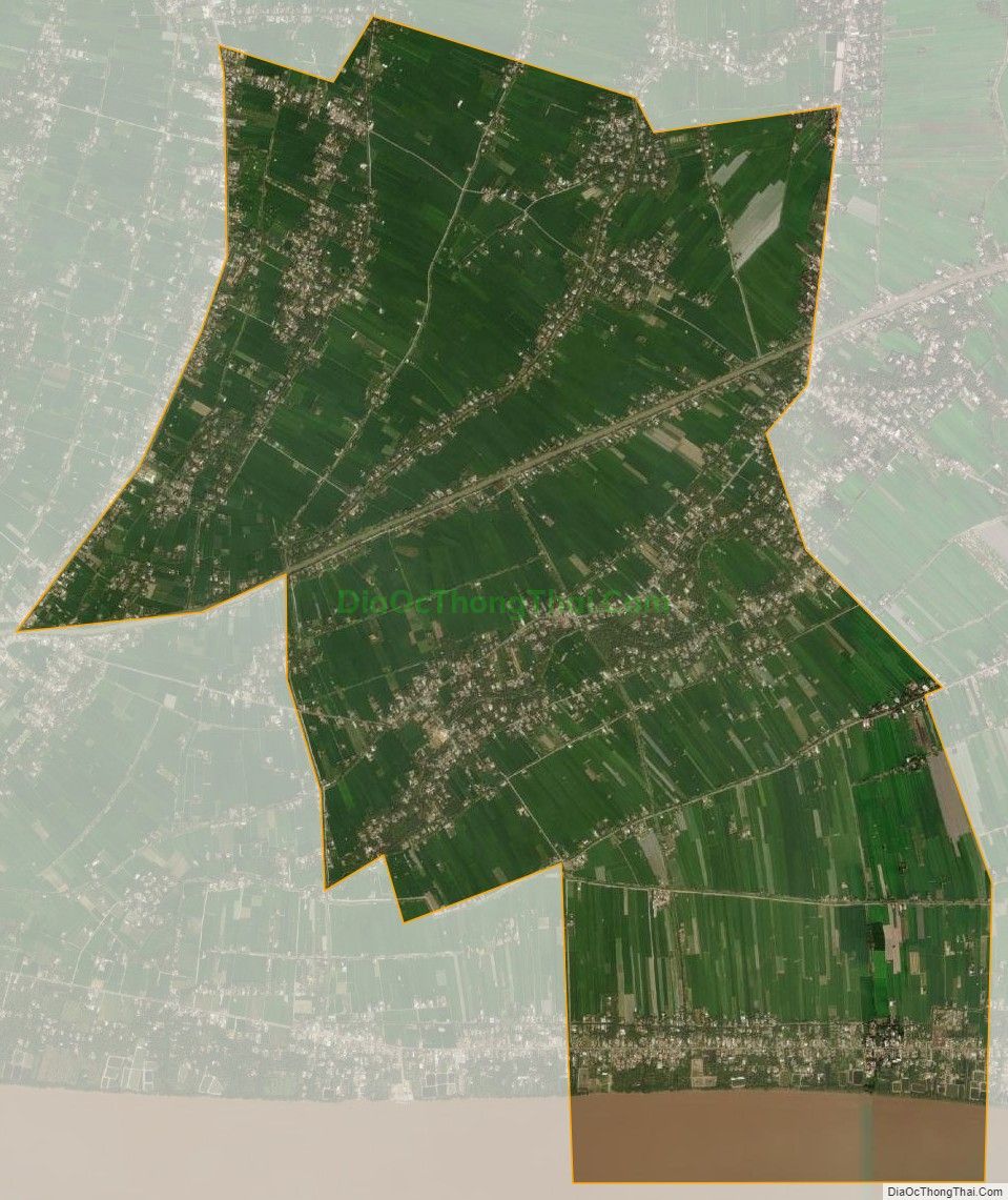 Bản đồ vệ tinh xã Long Vĩnh, huyện Gò Công Tây