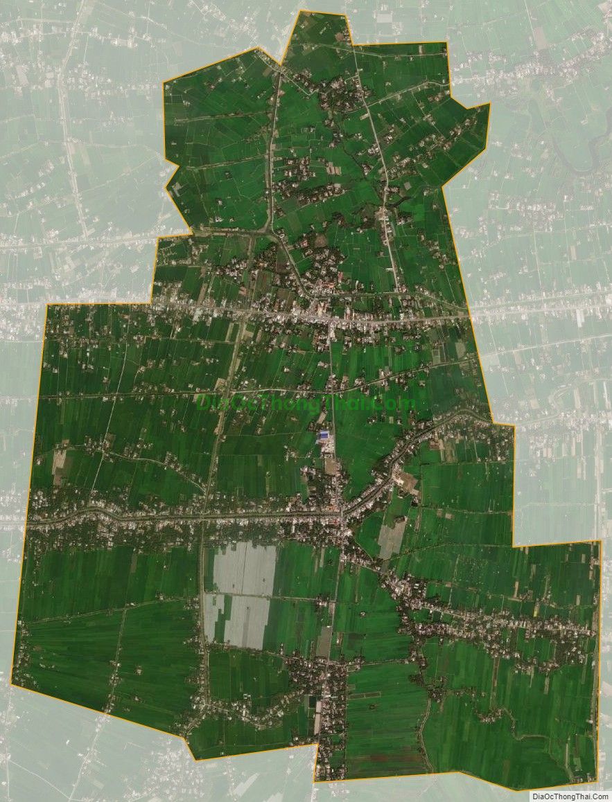Bản đồ vệ tinh xã Thạnh Trị, huyện Gò Công Tây
