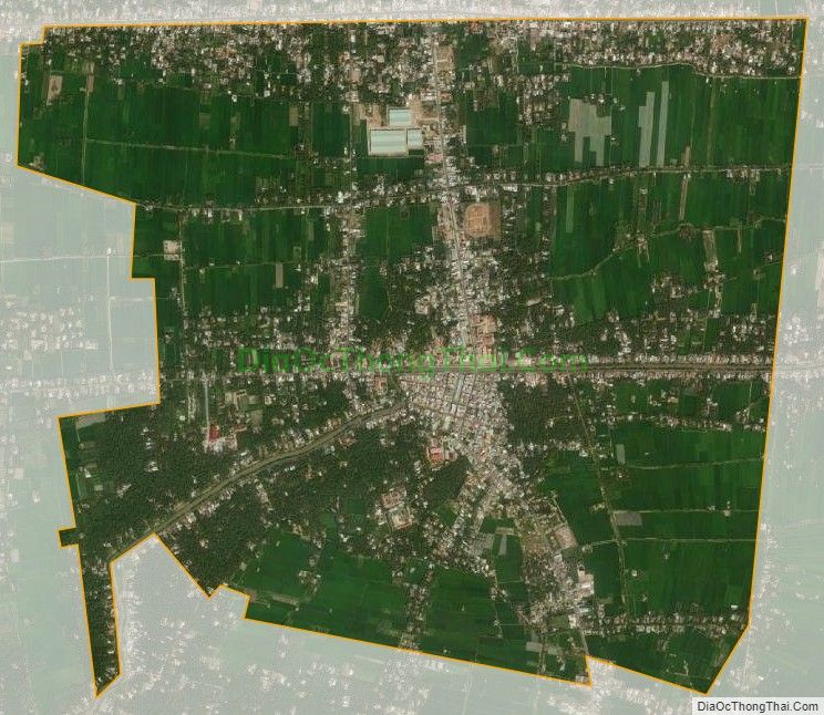 Bản đồ vệ tinh Thị trấn Vĩnh Bình, huyện Gò Công Tây