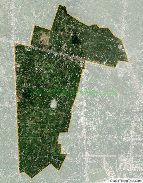 Bản đồ vệ tinh xã Phước Thạnh, thành phố Mỹ Tho