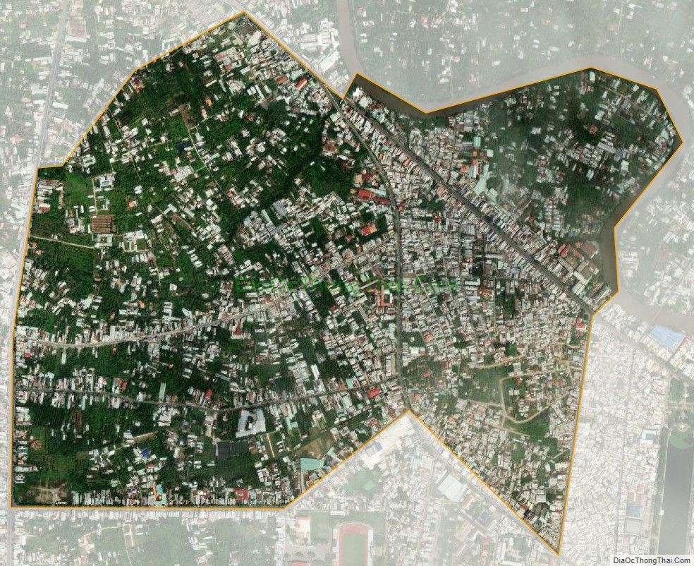 Bản đồ vệ tinh Phường 5, thành phố Mỹ Tho