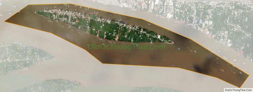 Bản đồ vệ tinh phường Tân Long, thành phố Mỹ Tho
