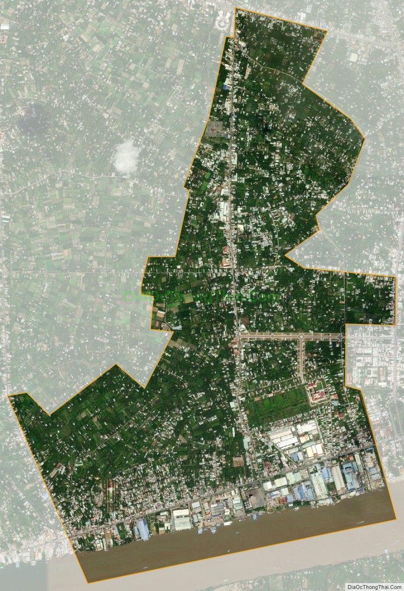 Bản đồ vệ tinh xã Trung An, thành phố Mỹ Tho