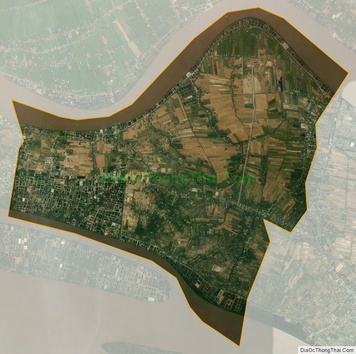 Bản đồ vệ tinh xã Phú Thạnh, huyện Tân Phú Đông