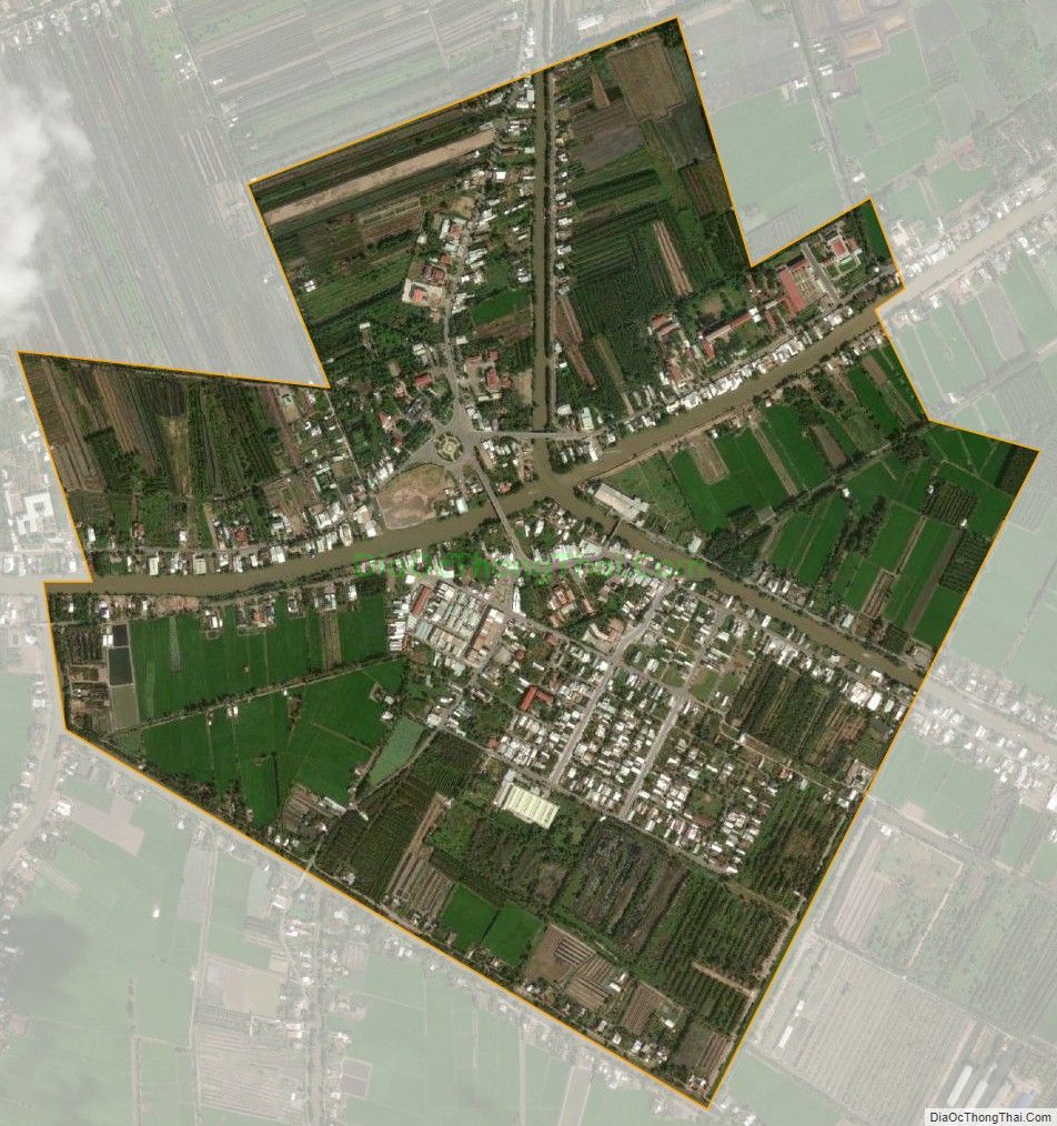 Bản đồ vệ tinh Thị trấn Mỹ Phước, huyện Tân Phước
