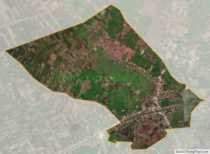 Bản đồ vệ tinh xã Phú Mỹ, huyện Tân Phước