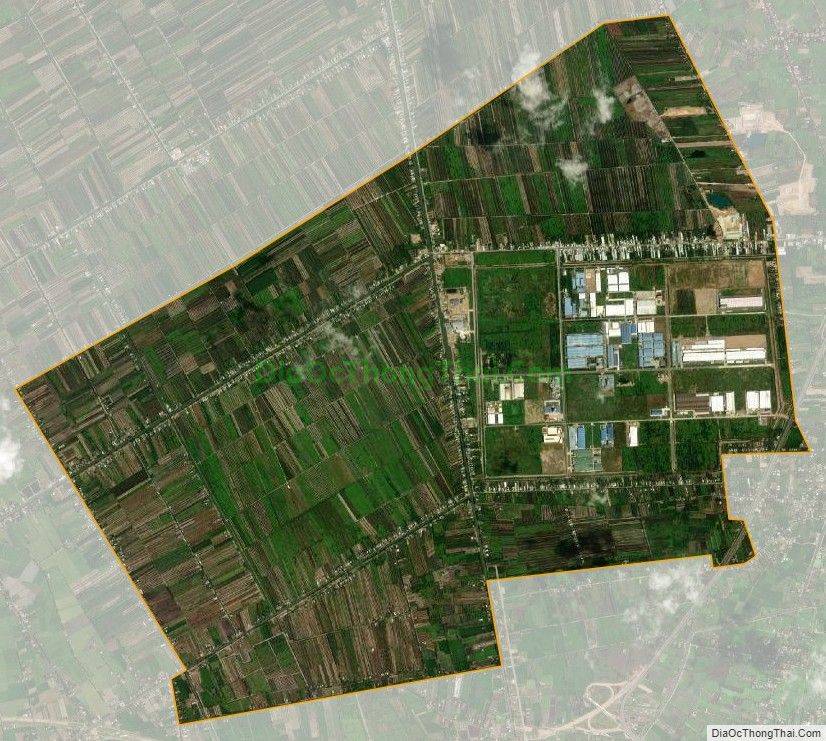 Bản đồ vệ tinh xã Tân Lập 1, huyện Tân Phước