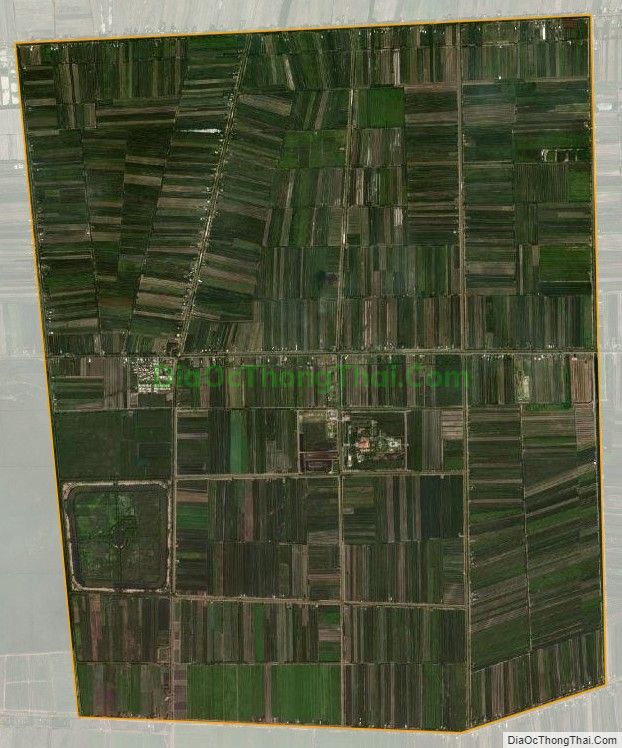 Bản đồ vệ tinh xã Thạnh Tân, huyện Tân Phước
