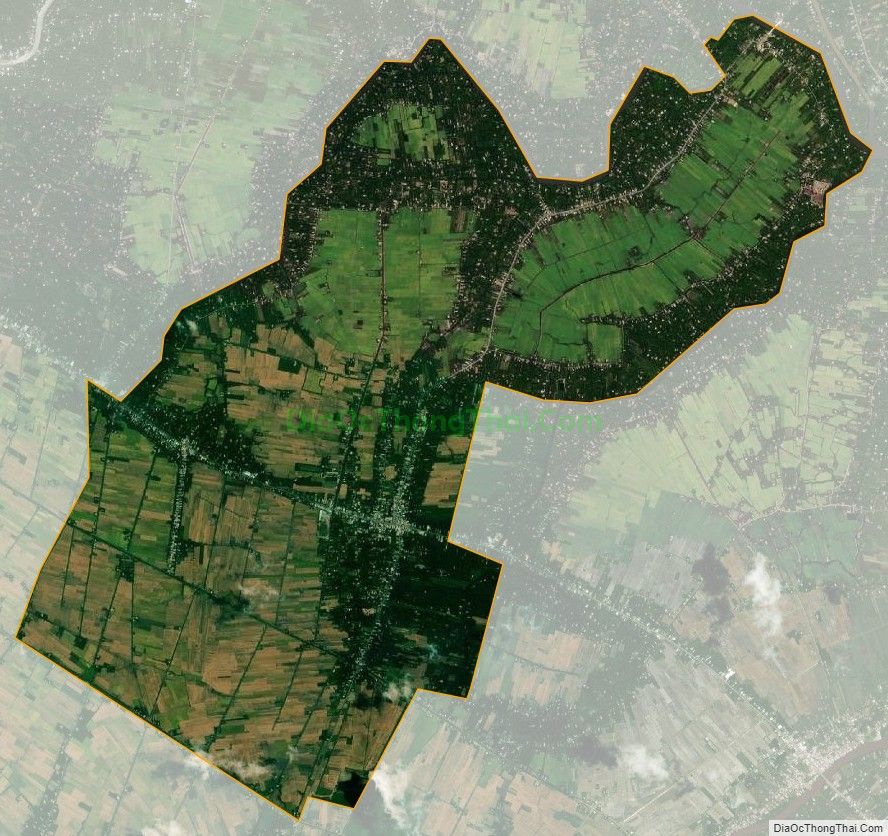 Bản đồ vệ tinh xã Bình Phú, huyện Càng Long