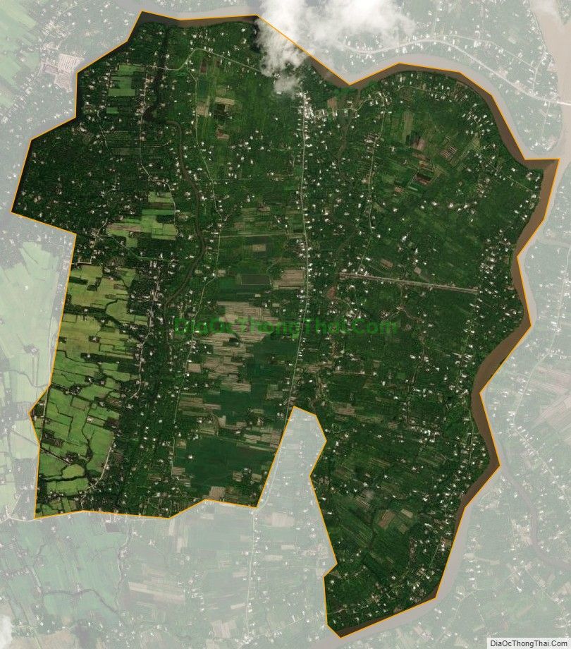 Bản đồ vệ tinh xã Đại Phúc, huyện Càng Long