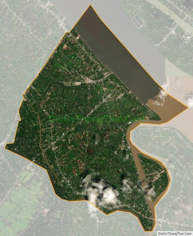 Bản đồ vệ tinh xã Đại Phước, huyện Càng Long