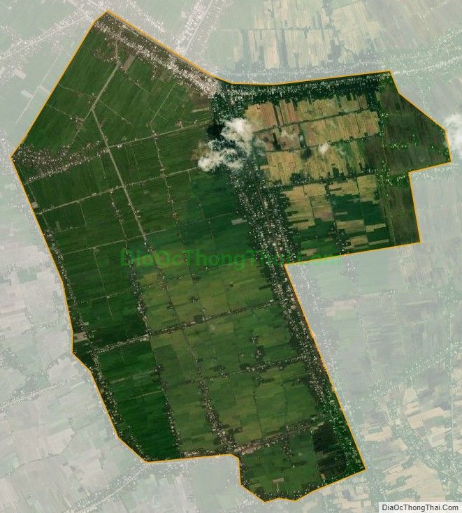 Bản đồ vệ tinh xã Tân An, huyện Càng Long