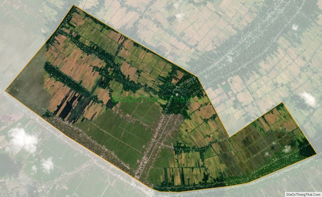 Bản đồ vệ tinh xã Tân Bình, huyện Càng Long