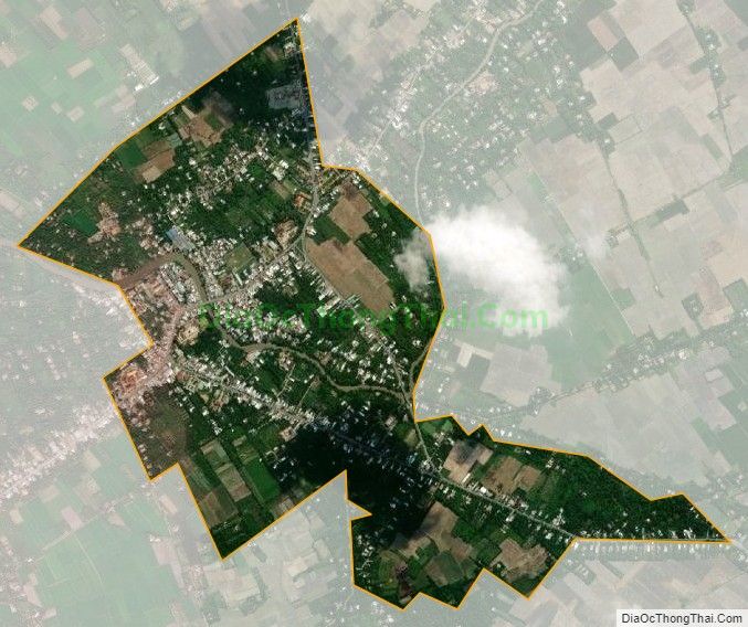 Bản đồ vệ tinh Thị trấn Cầu Kè, huyện Cầu Kè