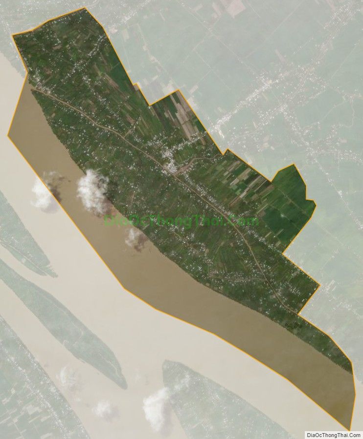 Bản đồ vệ tinh xã Ninh Thới, huyện Cầu Kè