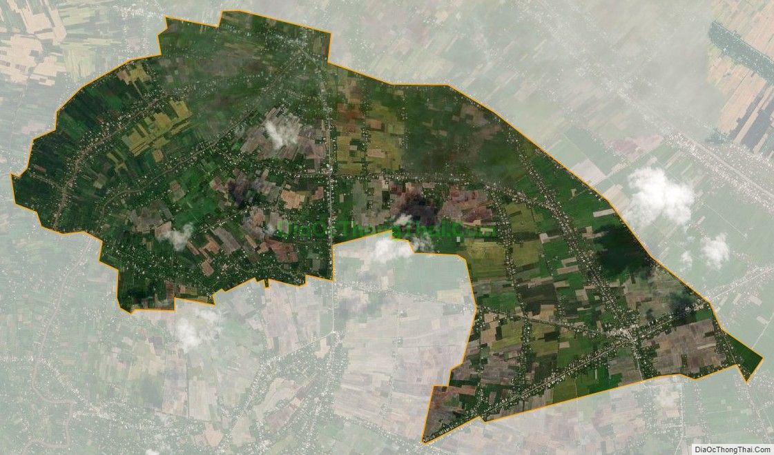 Bản đồ vệ tinh xã Thông Hòa, huyện Cầu Kè
