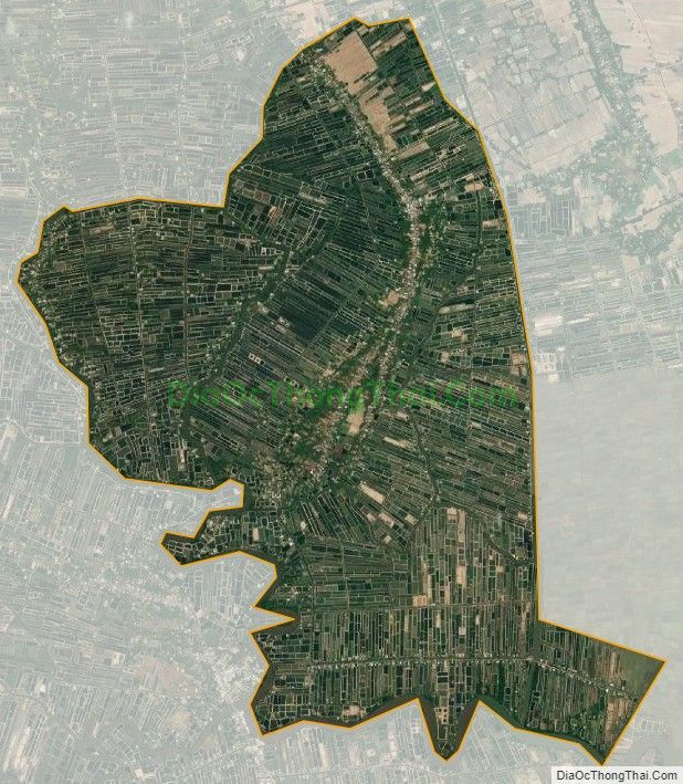 Bản đồ vệ tinh xã Hiệp Mỹ Đông, huyện Cầu Ngang