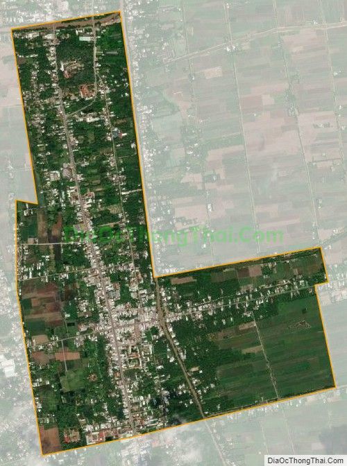 Bản đồ vệ tinh thị trấn Châu Thành, huyện Châu Thành
