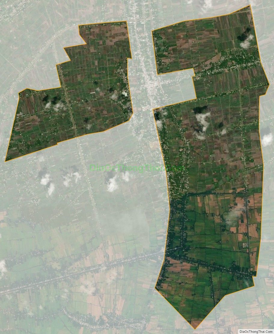 Bản đồ vệ tinh xã Đa Lộc, huyện Châu Thành