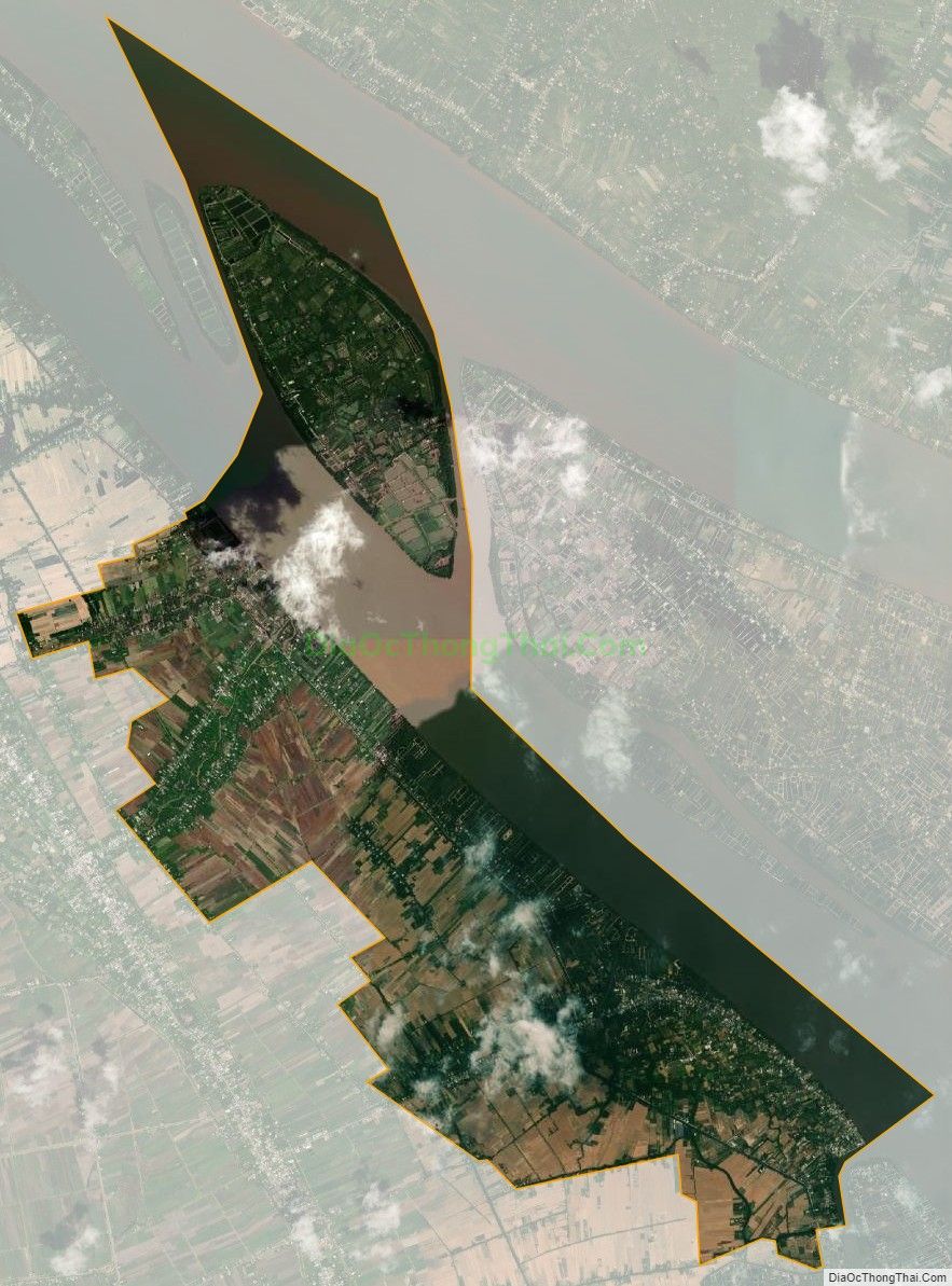 Bản đồ vệ tinh xã Hưng Mỹ, huyện Châu Thành