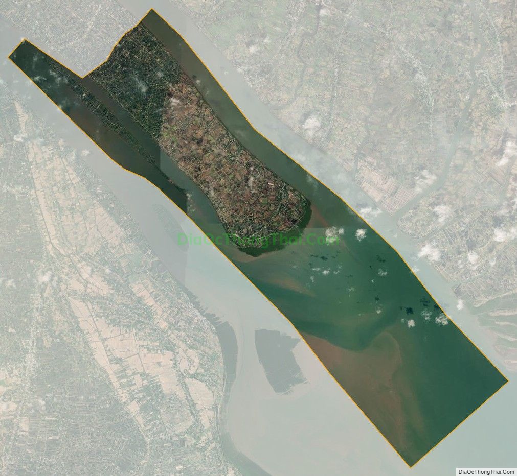 Bản đồ vệ tinh xã Long Hòa, huyện Châu Thành