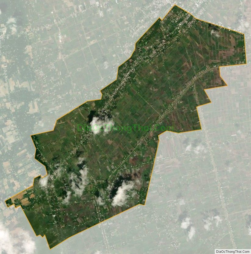 Bản đồ vệ tinh xã Lương Hòa A, huyện Châu Thành