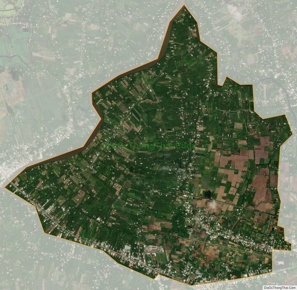 Bản đồ vệ tinh xã Nguyệt Hóa, huyện Châu Thành