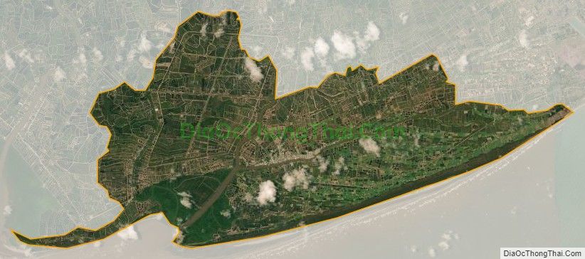 Bản đồ vệ tinh xã Đông Hải, huyện Duyên Hải