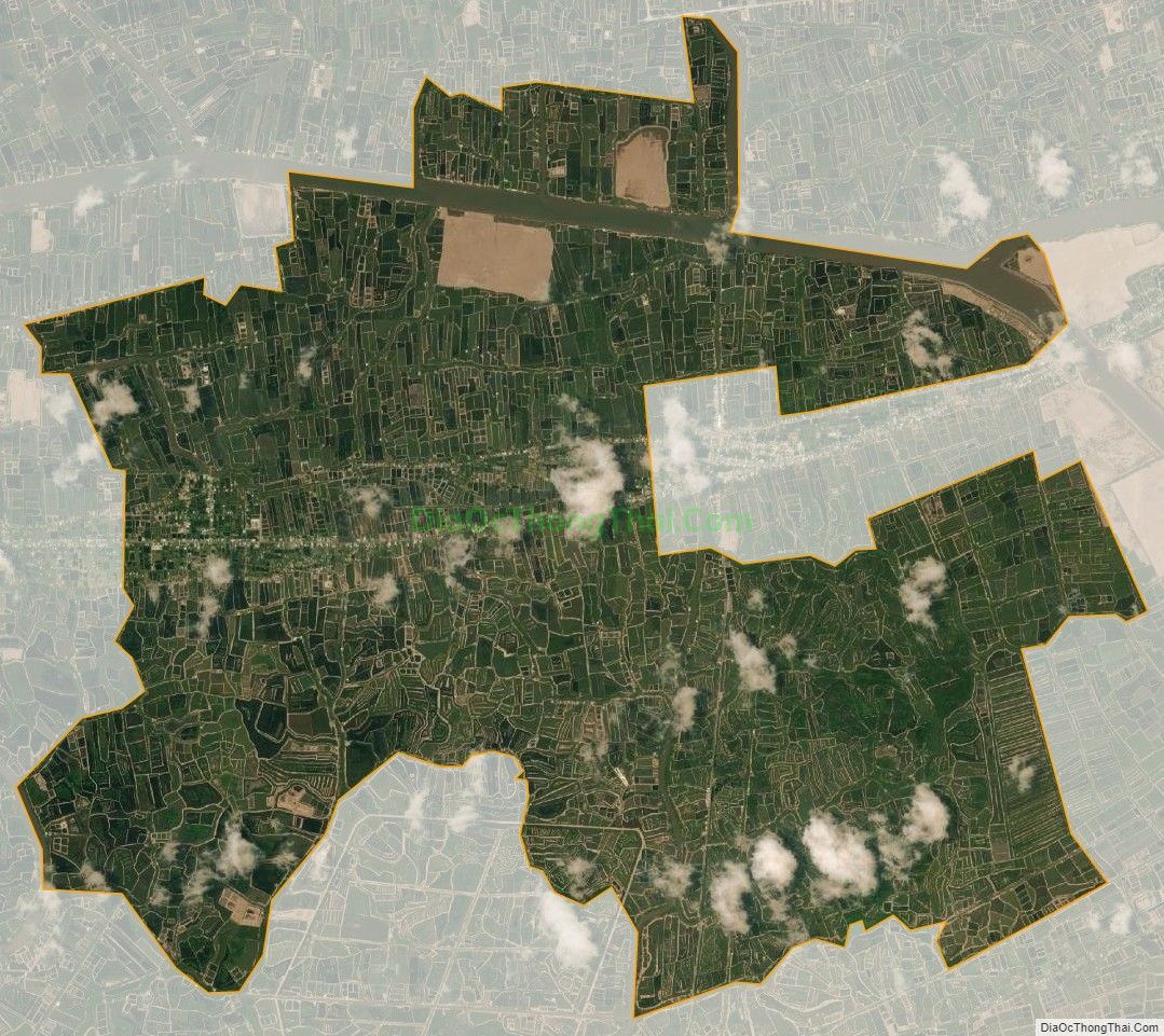Bản đồ vệ tinh xã Long Khánh, huyện Duyên Hải