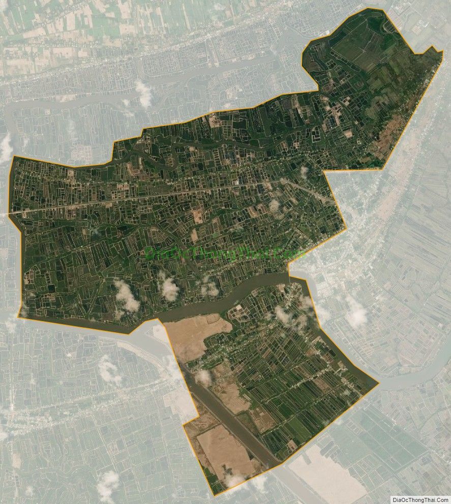 Bản đồ vệ tinh xã Long Toàn, thị xã Duyên Hải