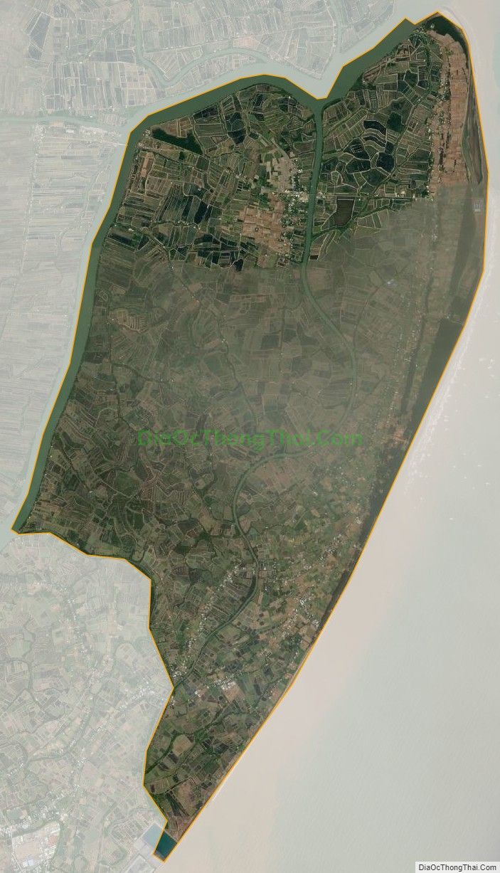 Bản đồ vệ tinh xã Trường Long Hòa, thị xã Duyên Hải