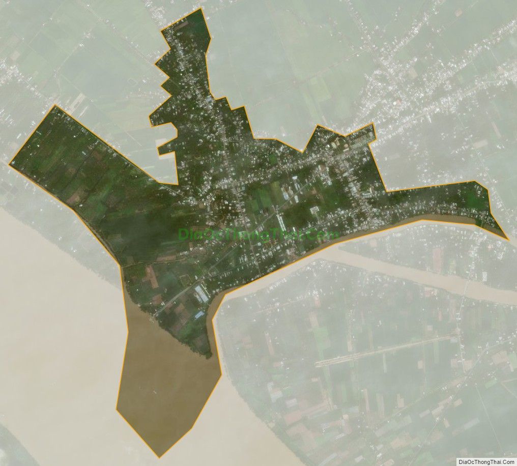 Bản đồ vệ tinh Thị trấn Cầu Quan, huyện Tiểu Cần