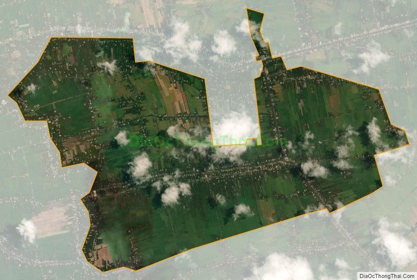 Bản đồ vệ tinh xã Ngãi Hùng, huyện Tiểu Cần
