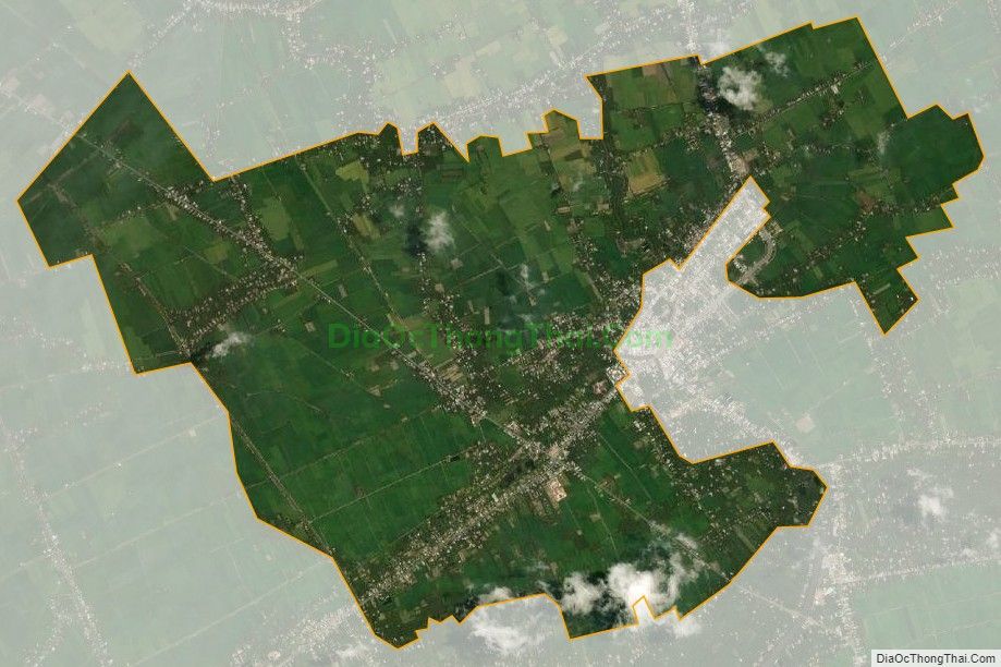 Bản đồ vệ tinh xã Phú Cần, huyện Tiểu Cần