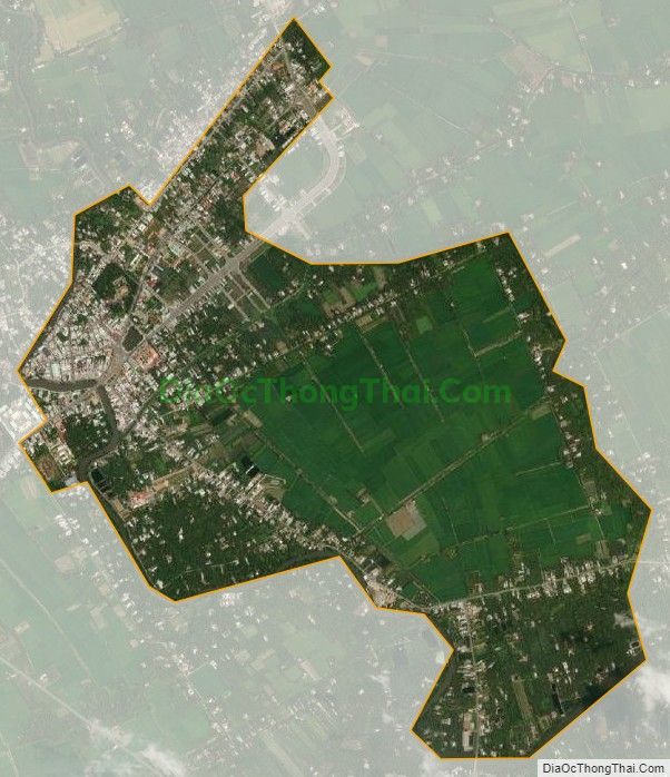 Bản đồ vệ tinh Thị trấn Tiểu Cần, huyện Tiểu Cần
