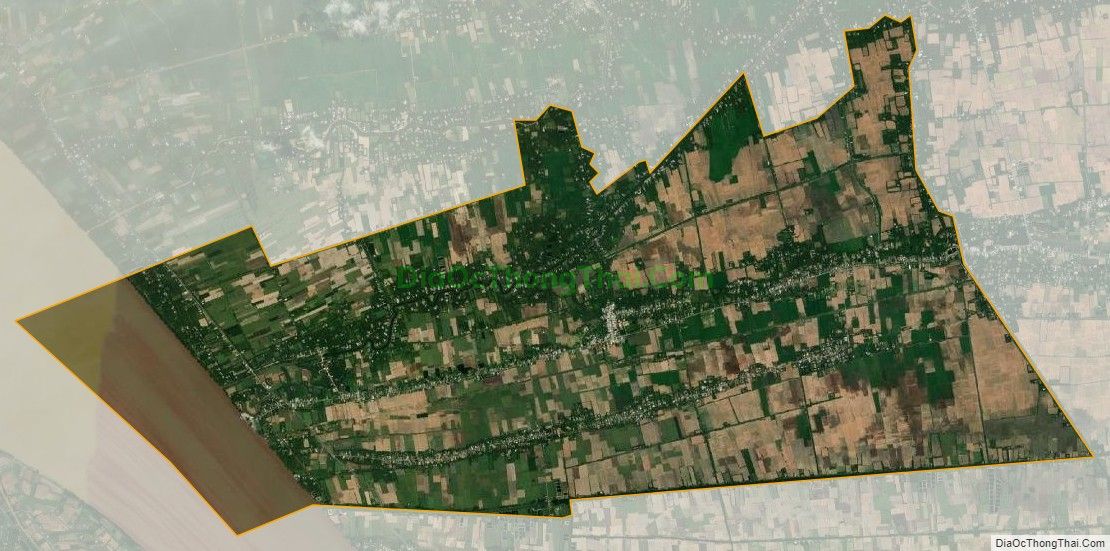 Bản đồ vệ tinh xã An Quảng Hữu, huyện Trà Cú