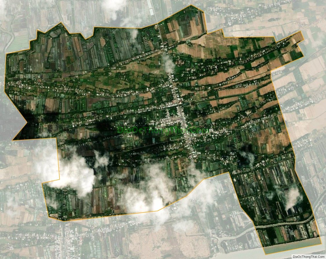 Bản đồ vệ tinh xã Đại An, huyện Trà Cú